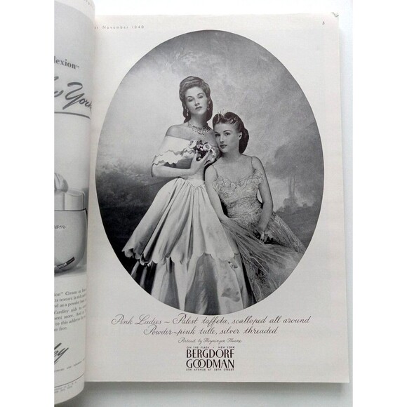 Harpers Bazaar Fashion Magazine November 1940 WW2 Vertes Cover - Picture 4 of 13